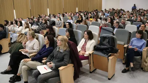 Professionals que han assistit a la VIII Jornada de Cardiologia i Atenció Primària a l'Arnau de Vilanova de Lleida. Foto: ACN