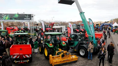 Exposició de tractors a la 152a Fira de Sant Josep de Mollerussa. Foto: ACN