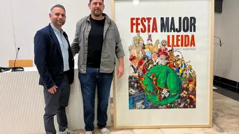 L’il·lustrador Oriol Caminal, autor del cartell de la Festa Major de Lleida