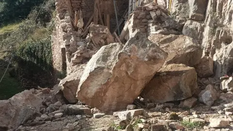 Imatge del despreniment de Sellui. Foto: ACN