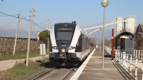 Imatge de l'estació de Vallfogona de Balaguer. Foto: FGC