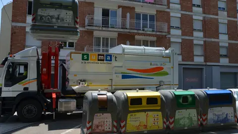 Camió de recollida a Mollerussa. Foto: Ajuntament de Mollerussa