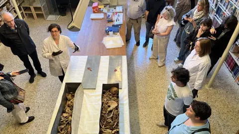 Imatge de les restes dels Comtes d'Urgell. Foto: ACN