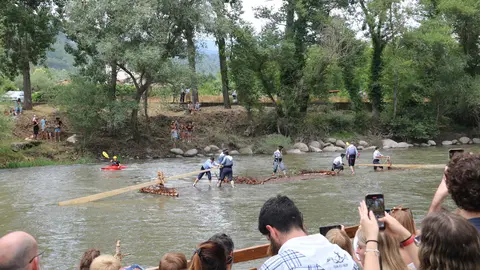 Un rai arribant al pont del Claverol