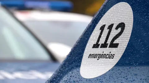 Detall d'un vehicle dels Mossos d'Esquadra al Complex Egara, en una imatge d'arxiu