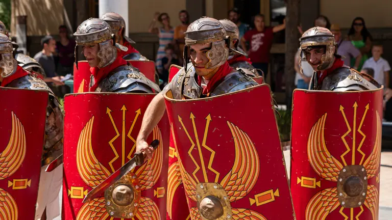 Espectacle de soldats romans durant el 26è Mercat Romà de Iesso - Foto: Jordi Vinuesa