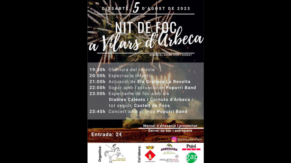 Nit de foc a Vilars d'Arbeca copia