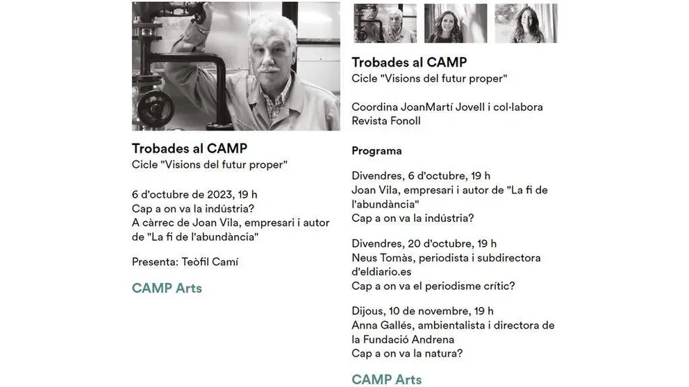 Trobades al CAMP - Cicle Visions del futur proper