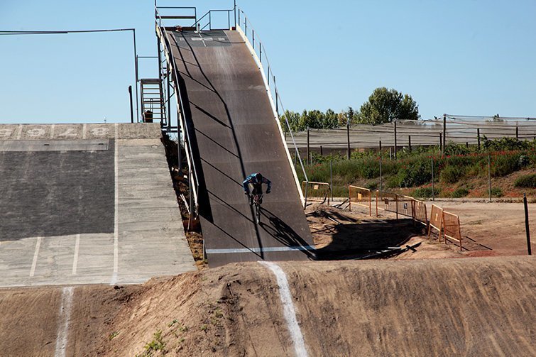 La rampa olímpica en el circuit de BMX de Vila-sana