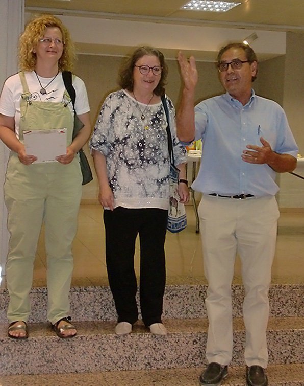Josep Lavín,  Maite Utgés i Mercè Torrentallé,