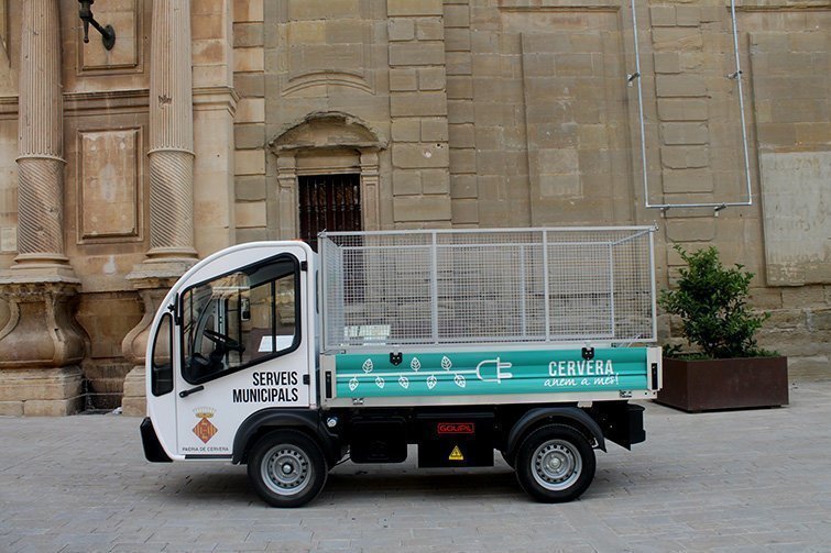 El nou vehicle elèctric de la Paeria de Cervera