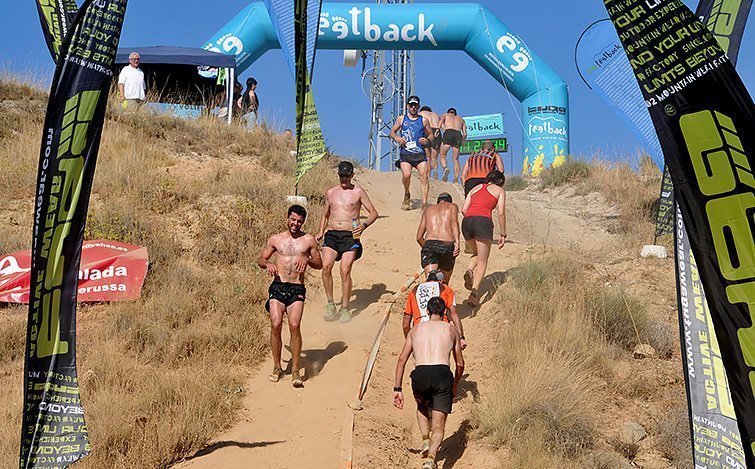 Els participants en la pujada a la Fita Alta Madness de Sidamon