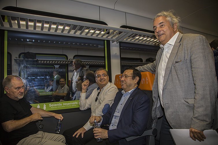 El directors Joan Cal, Josep R. Ribé. Ramon Farré i Enric Ticó