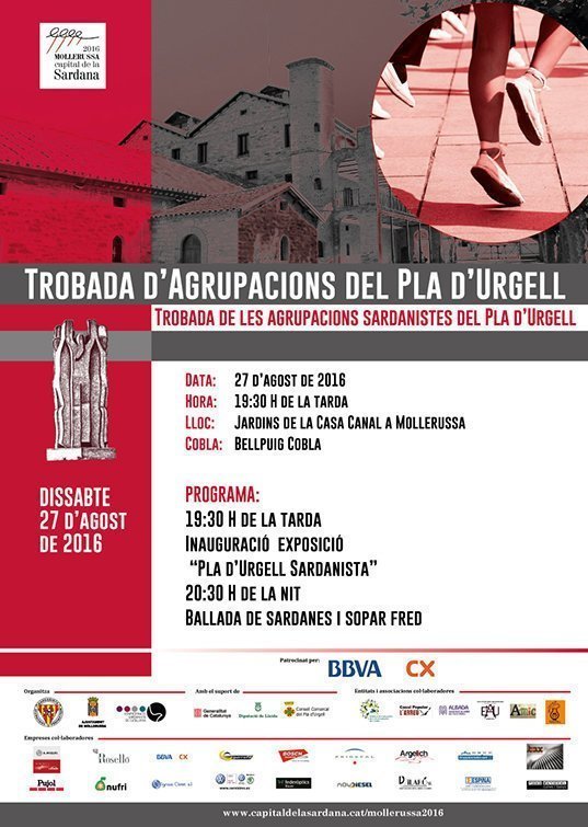 cartell Trobada d'Agrupacions sardanistes Pla d'Urgell