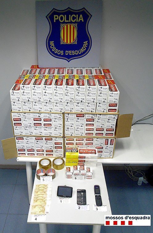 Tabac intervingut pels Mossos d'Esquadra a Balaguer