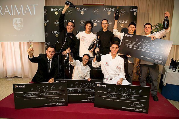 Els guanyadors de l'edició 2014 del Concurs Raimat amb les Joves Promeses.