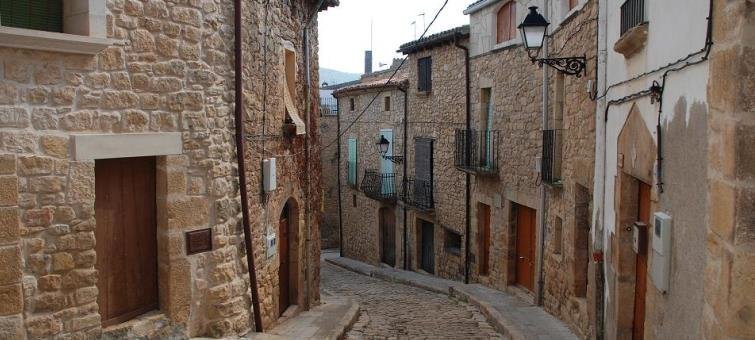 Els carrers i les cases de pedra del Vilosell.