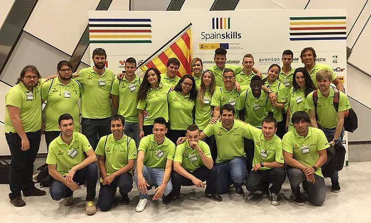 La representació catalana en els SpainSkills 2015.