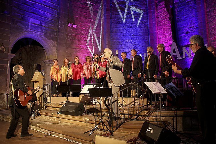 Espectacle Musicànim a l'església de Santa Maria de Linyola.