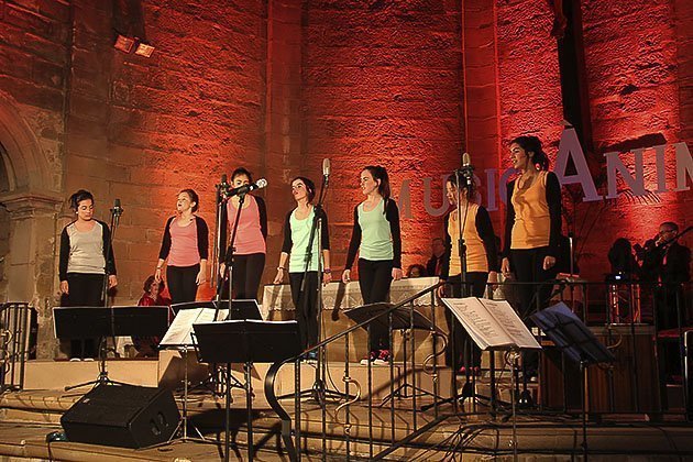Espectacle Musicànim a l'església de Santa Maria de Linyola.