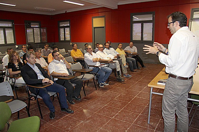 L'alcalde Marc Solsona INS Mollerussa