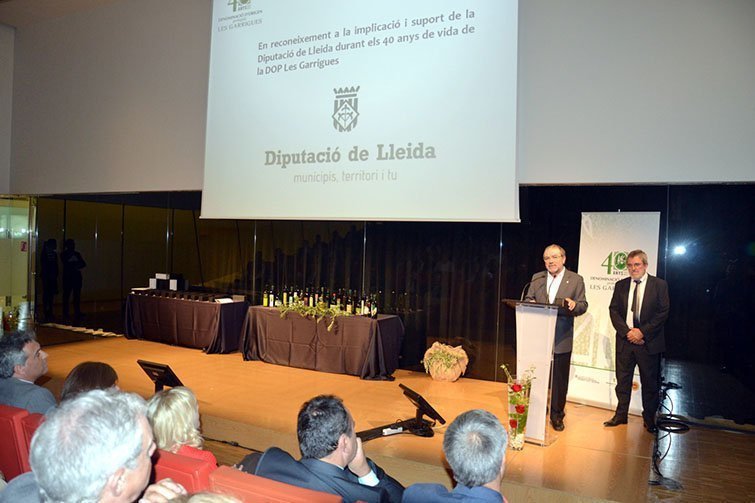 Joan reñé participa en la celebració 40 anys DOP Garrigues