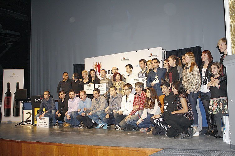 Premiats en la Gala de la LLiga Ponent i Mitges Ponent a Mollerussa