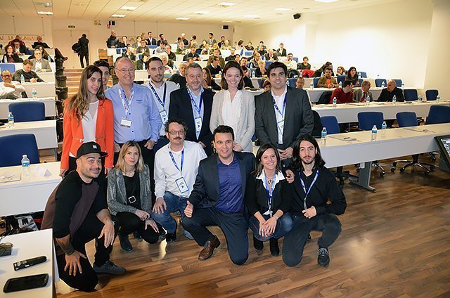 els Ponents i organitzadors de la Jornada digital al Palau d'Anglesola amb Xtrategics