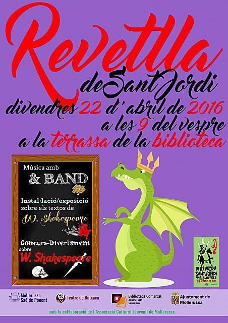 cartell revetlla de Sant Jordi texte