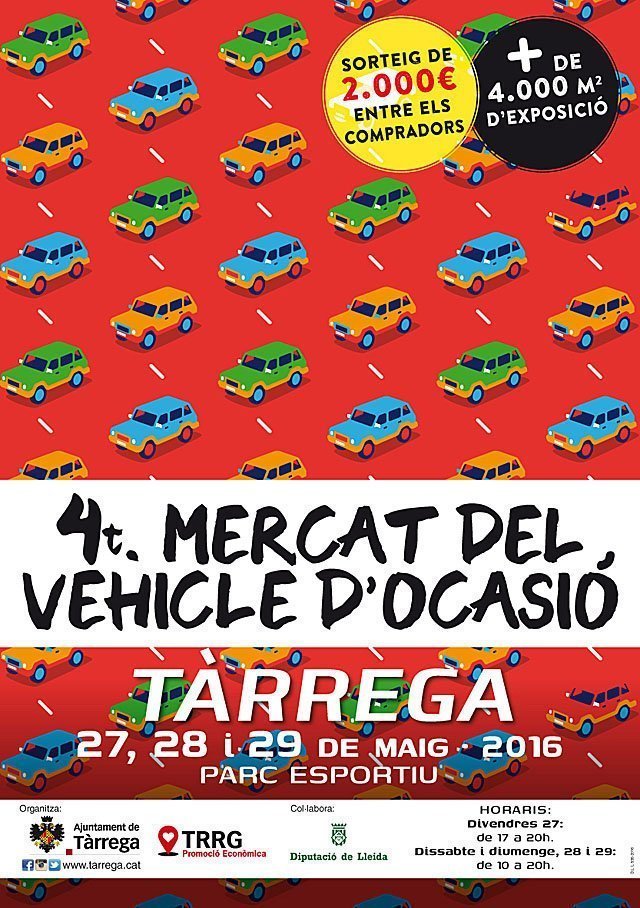 Cartell del 4t Mercat del Vehicle d'Ocasió texte cartell