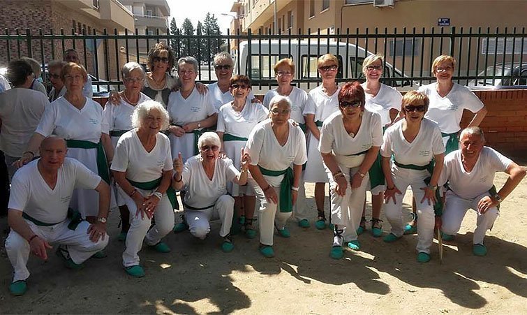 Colla del Casal de la Gent Gran de Mollerussa, participants en la Trobada