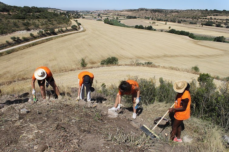 Treballs arqueològics realitzats al Pla de les Tenalles aquest estiu 3