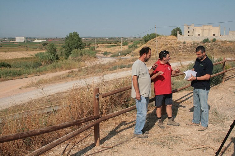 Roca, Grifol i Carrillo en el mirador de la Pineda de Bell-lloc 1
