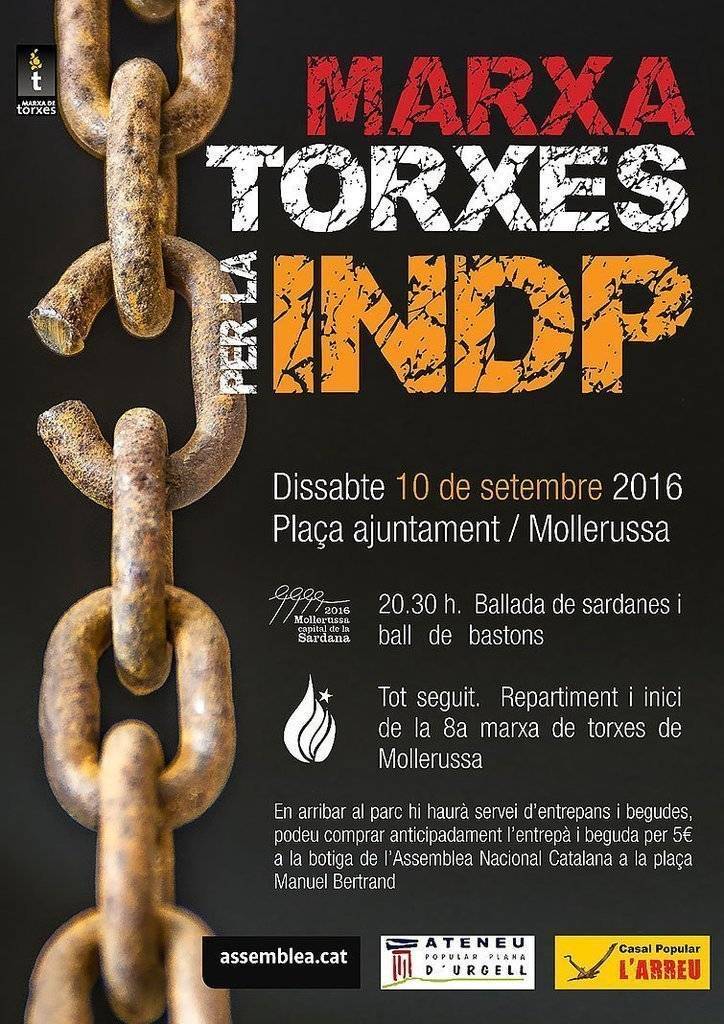 Marxa de Torxes 2016 cartell texte