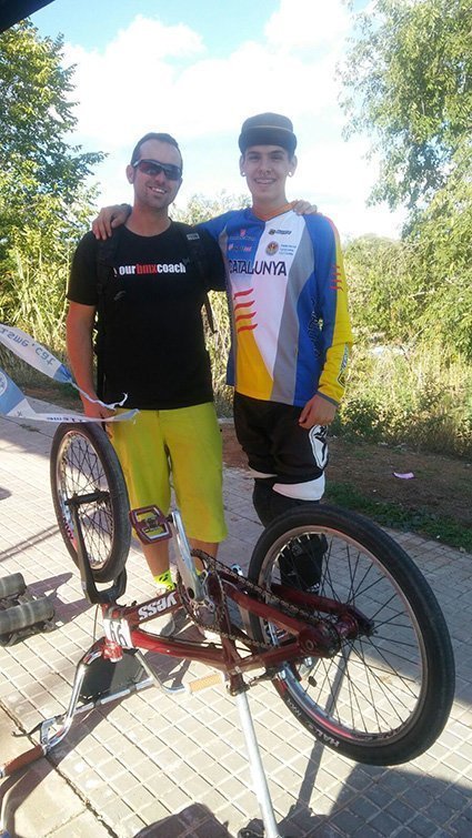 Marc Tugues amb un dels eus alumnes