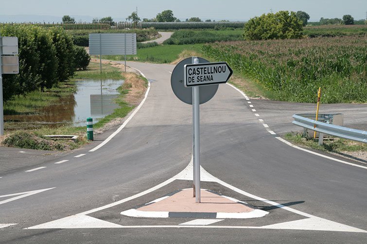 Variant d'Ivars d'Urgell obra de la Diputació de Lleida