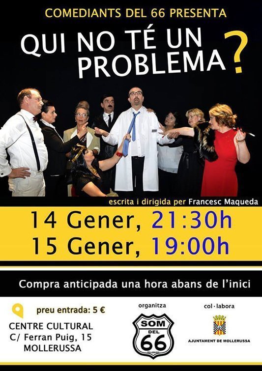 Cartell de la representació que duran a terme la Colla Som del 66