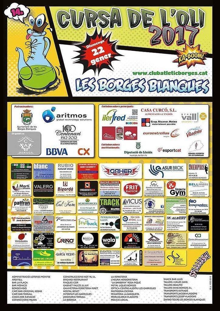 Cursa de l'Oli Cartell texte