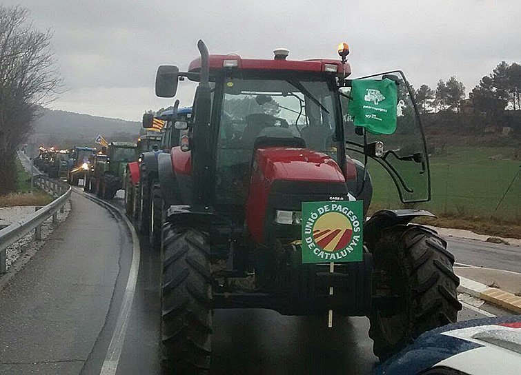 La Marxa Pagesa camí a Barcelona 2
