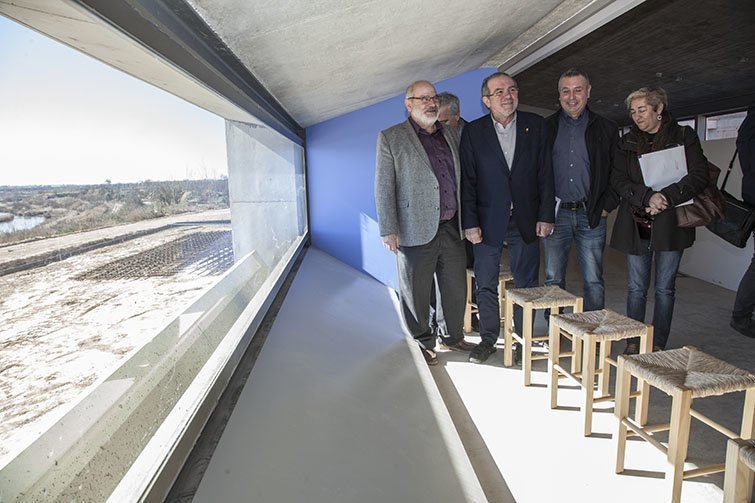 Visita dels membres del Consorci a les obres de Cal Sinén 1