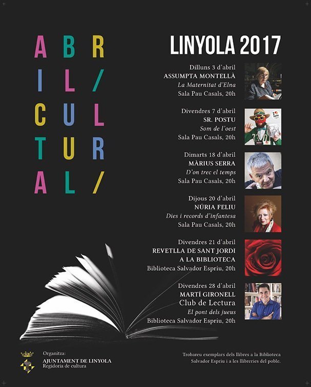 Cartell l'Abril Cultural Linyola
