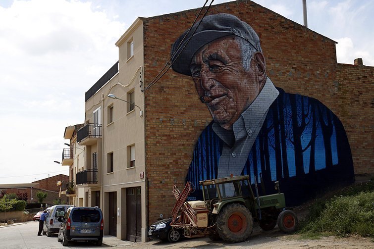 Un dels murals del Gar Gar Festival del 2016