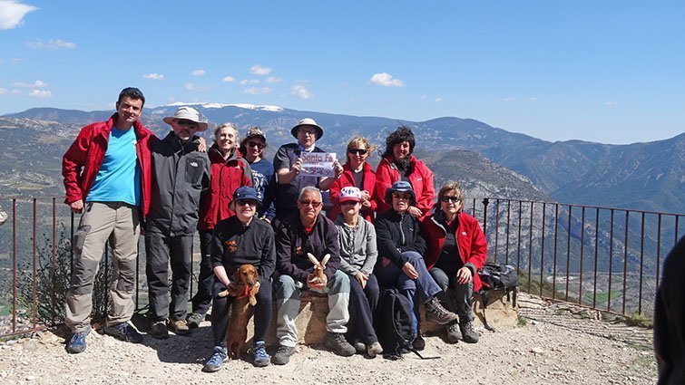 Menbres del Grup Excursionista Serralada