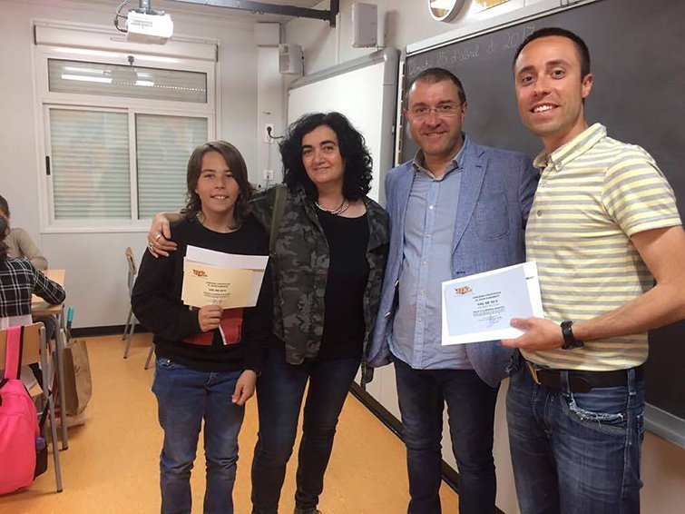 Lliurament del Premi a l'escola Les Arrels
