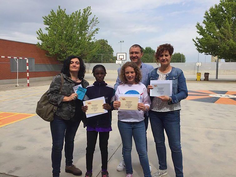 Lliurament del Premi a l'escola Pompeu Fabra