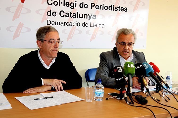 directorde l'estudi, Francesc Xavier Roca i l'alcalde Enric Mir