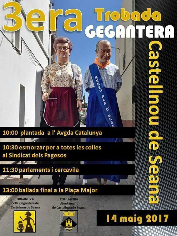 Trobada de colles geganteres a Csatellnou 2017