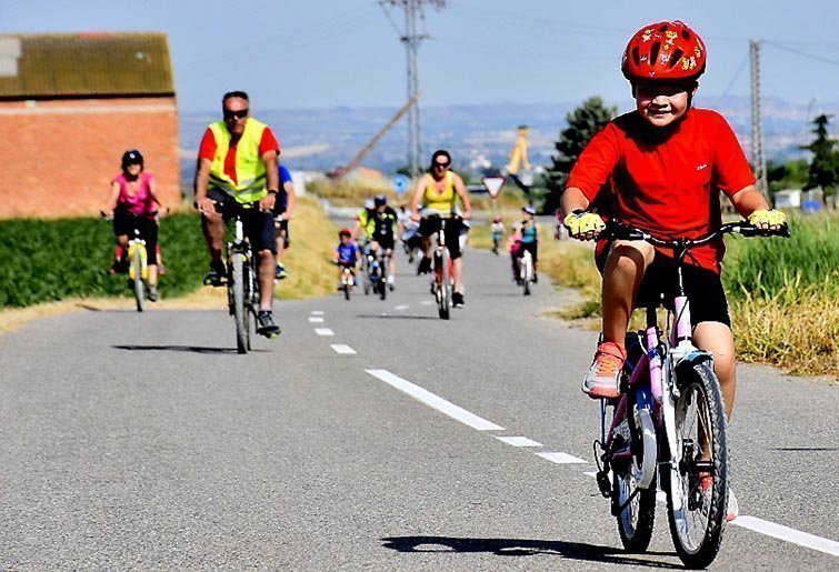 participants en la sortida cicloturística de Sidamon