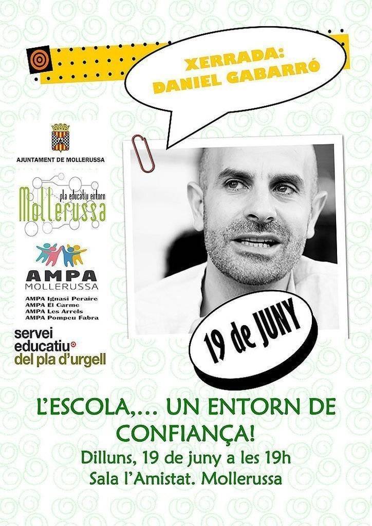Mollerussa xerrada Daniel Gabarró cartell texte