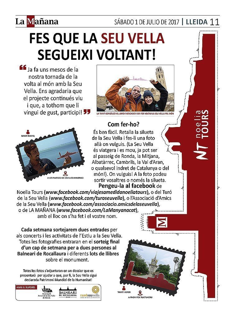 LA MAÑANA Seu Vella viatgera CARTELL texte